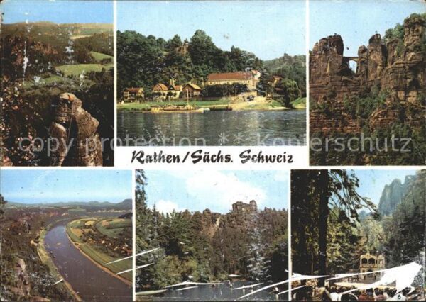 Rathen Saechsische Schweiz Bastei Amselsee Felsenbühne Rathen