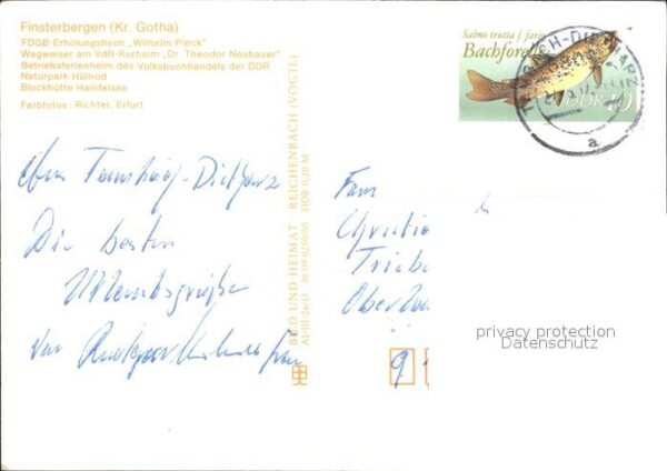 Finsterbergen Erholungsheim Wilhelm Pieck Naturpark H – Bild 2