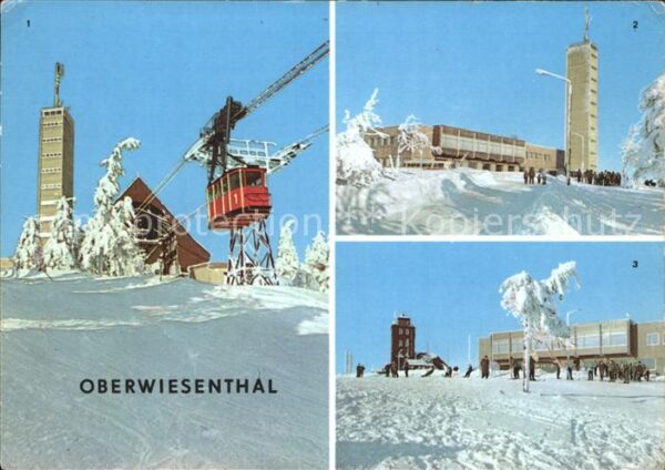 Oberwiesenthal Erzgebirge Drahtseilbahn Fichtelberghaus Wetterwar