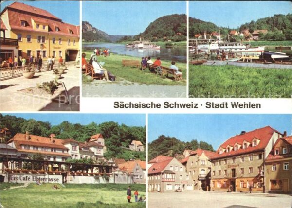 Wehlen Sachsen Karl-Marx-Platz Elbterrasse Fähre