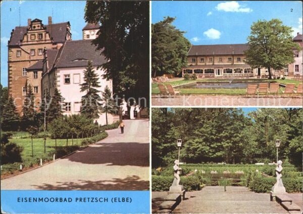 Pretzsch Elbe Eisenmoorbad Schloss jetzt Kinderheim K