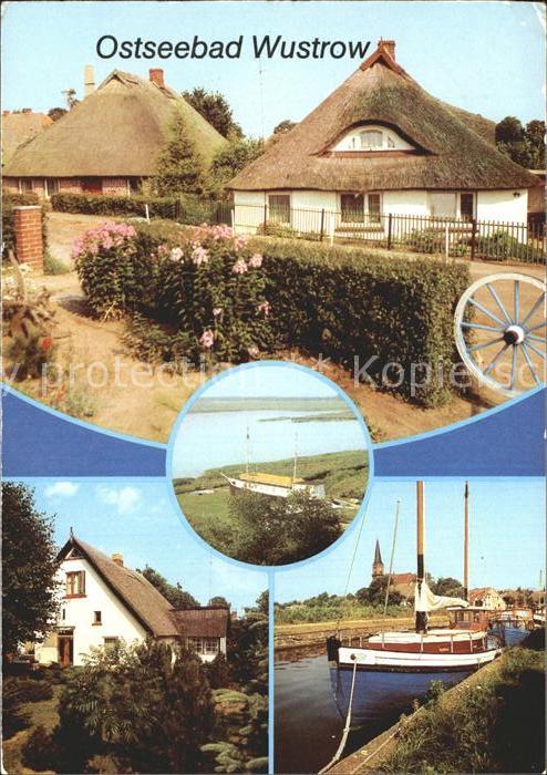 Wustrow Ostseebad Neue Strasse Hafen Reetdachhäuser