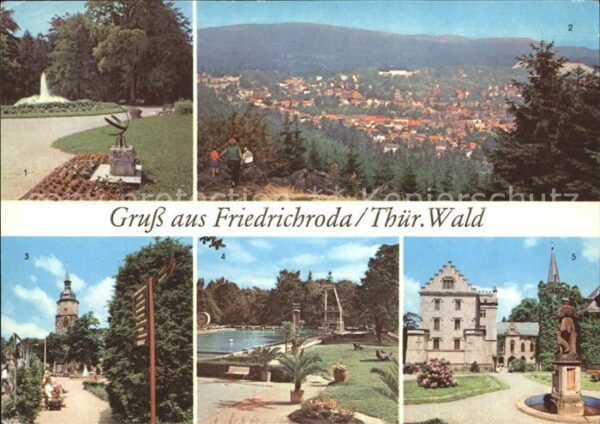 Friedrichsroda Puschkinpark Schloss-Reinhardsbrunn Kur
