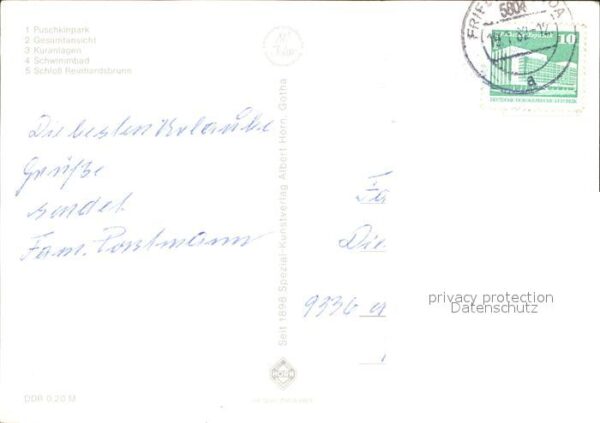 Friedrichsroda Puschkinpark Schloss-Reinhardsbrunn Kur – Bild 2