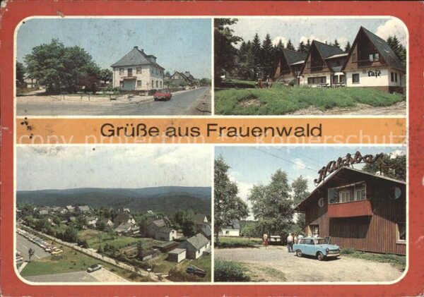 Frauenwald Thueringen Nordstrasse Rennsteigwanderhütten