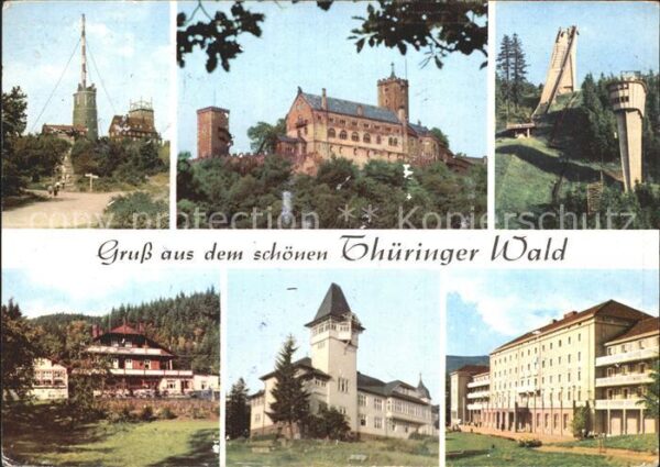 Wartburg Eisenach Inselsberg Schanze in Oberhof Rennsteig