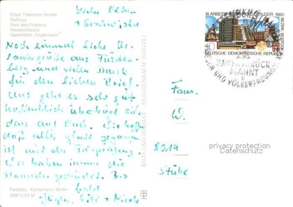 Fuerstenberg Havel Ernst Thälmann Strasse Rathaus Park des – Bild 2