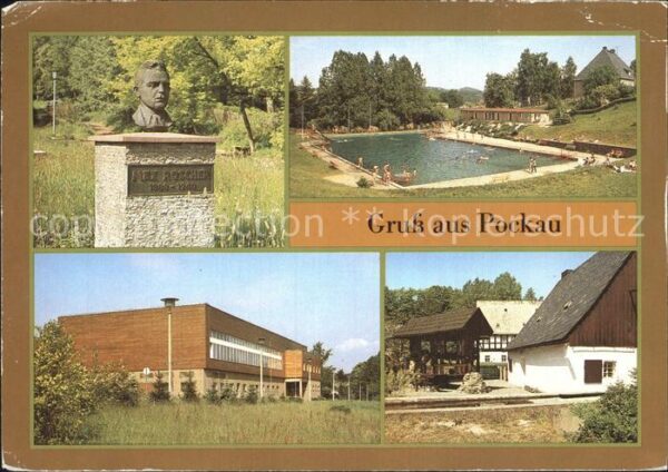 Pockau Ölmühle Büste Max Roscher Freibad