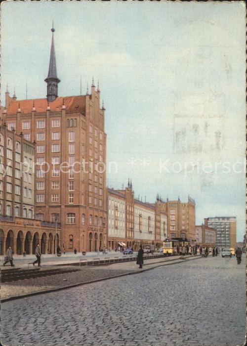 Rostock Lange Stasse mit Hochhaus