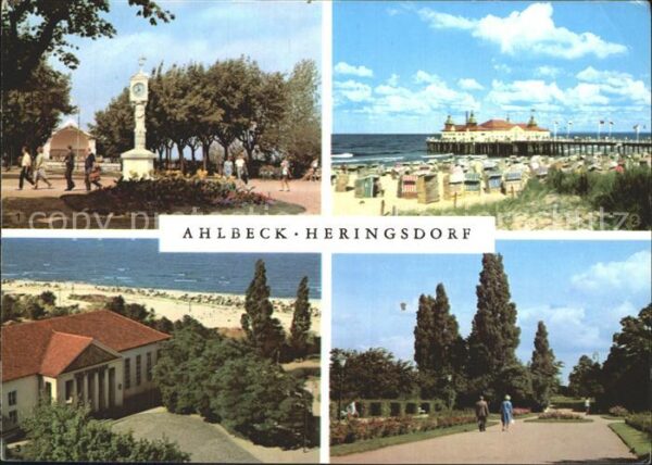 Ahlbeck Ostseebad Seebrücke Heringsdorf Kurpark Kulturhau