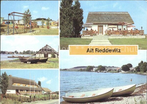 Reddevitz Ruegen Strand Boote Cafe