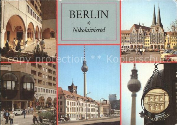 Berlin Nikolaiviertel Fernsehturm
