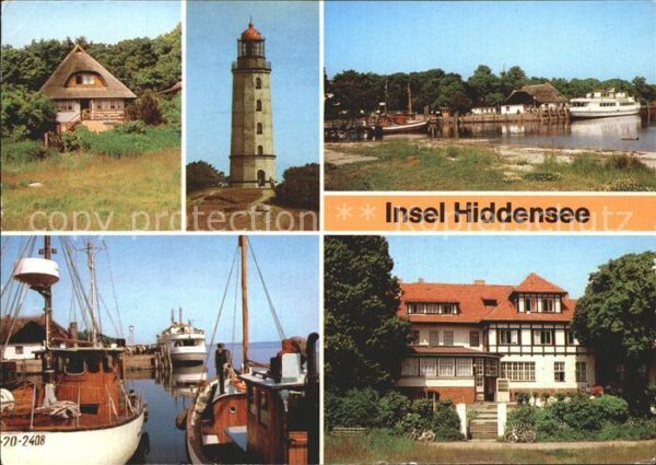 Insel Hiddensee Kloster Leuchtturm Hafen Restaurant Dor