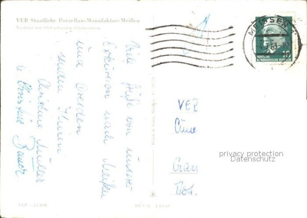 Meissen Elbe Sachsen VEB Porzellan-Manufaktur – Bild 2