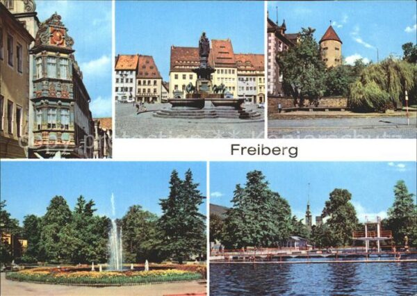 Freiberg Sachsen Schloss Freudenstein Johannisbad alter