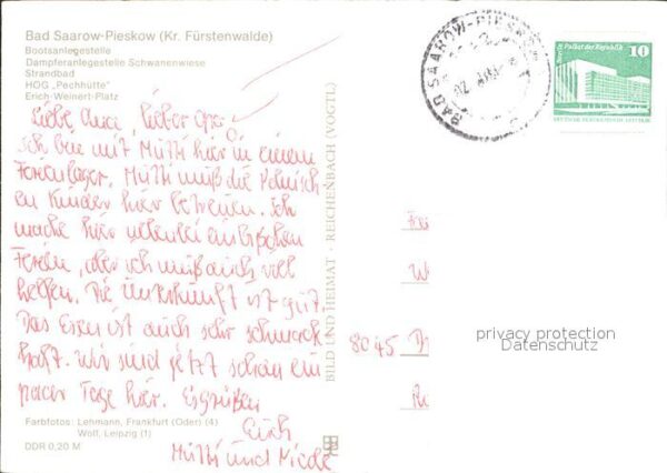 Pieskow Bad Saarow Restaurant Pechhütte Erich-Weinert-Plat – Bild 2