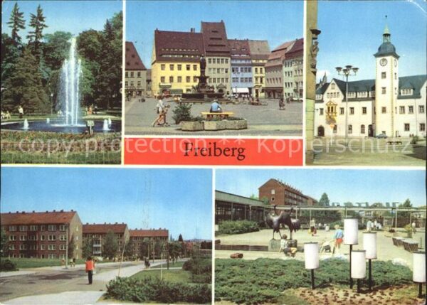 Freiberg Sachsen Scheringpark Brunnendenkmal am Obermark