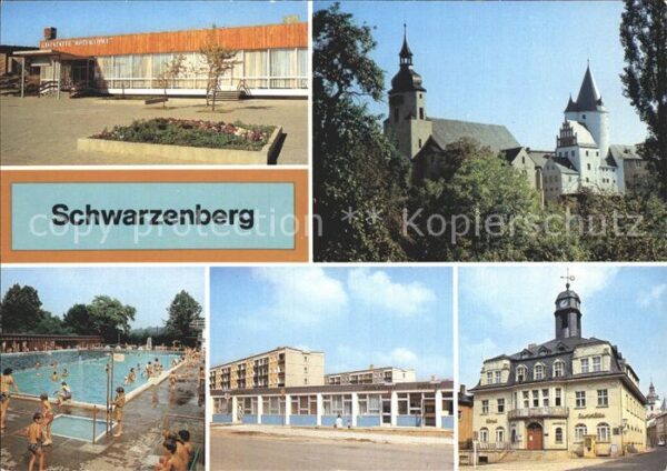 Schwarzenberg Erzgebirge Schloß Freibad Restaurant Hotel Haus de