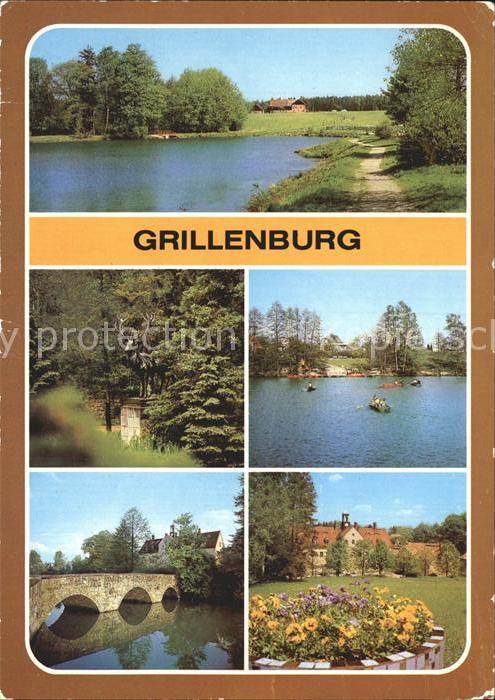 Grillenburg Schlosspark Steinbrücke Schloss