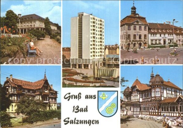 Bad Salzungen Kurhaus Leninplatz Markt Gradierwerk Ki