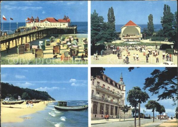 Ahlbeck Ostseebad Seebrücke Heringsdorf Konzertplatz Bans