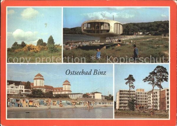 Binz Ruegen Strand Wohnblöcke