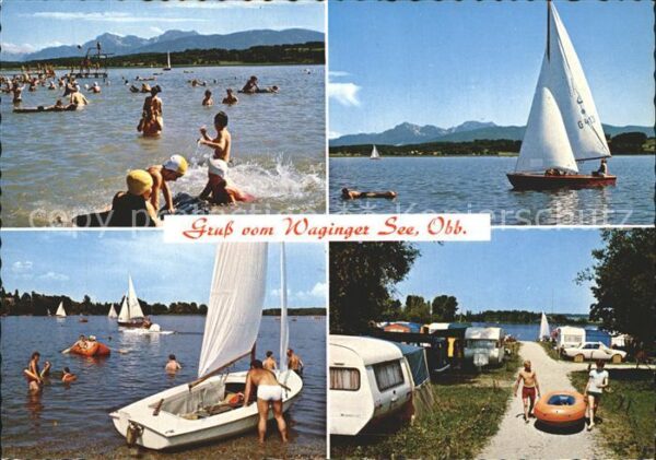 Waging See Camping Baden Segelboot
