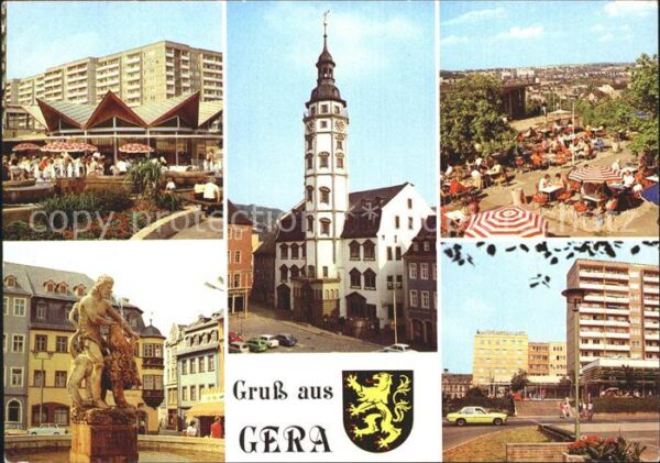 Gera Rathaus TerassenCafe Osterstein Simsonb