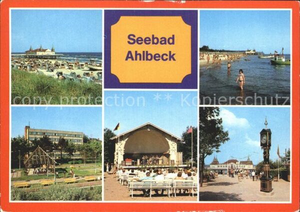 Ahlbeck Ostseebad Strand Seebrücke Konzertplatz