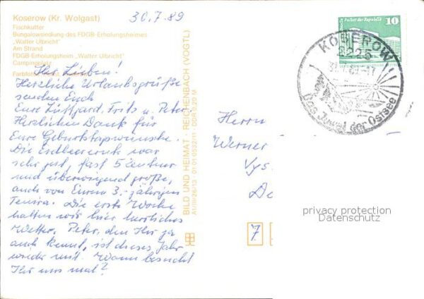 Koserow Ostseebad Usedom Fischkutter Bungalows Strand – Bild 2
