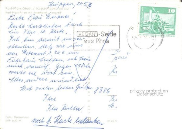 Karl-Marx-Stadt Interhotel Kongreß – Bild 2