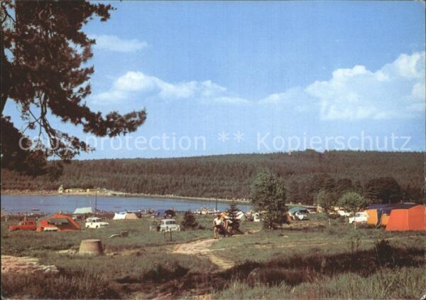 Ehrenfriedersdorf Erzgebirge Camping am Greifenbachstauweiher Blick