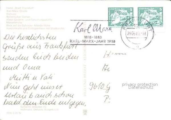 Frankfurt Oder Hotel Stadt Frankfurt Rathaus Botanisch – Bild 2