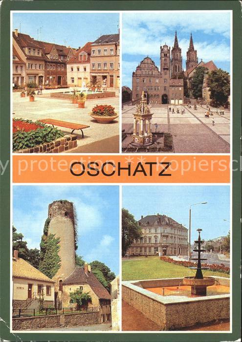 Oschatz Ernst Thälmann Platz Museum Brunnen am