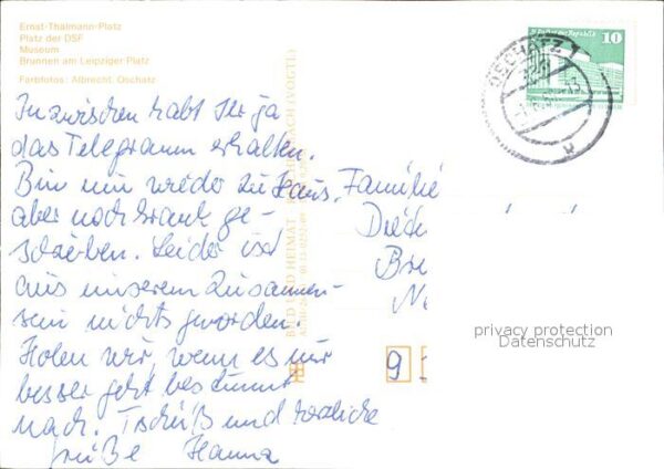 Oschatz Ernst Thälmann Platz Museum Brunnen am – Bild 2