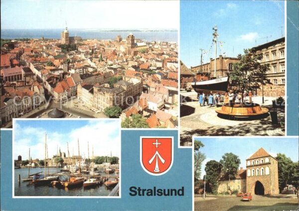 Stralsund Mecklenburg Vorpommern Fliegeraufnahme Museum für Meereskunde