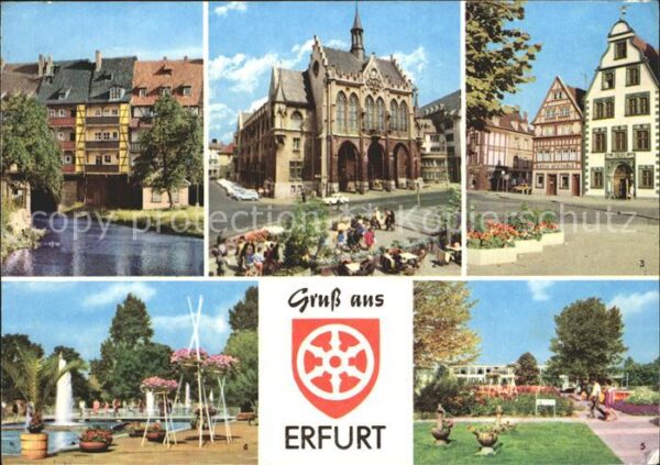 Erfurt Krämebrücke Hohe Lilie Rathaus IGA