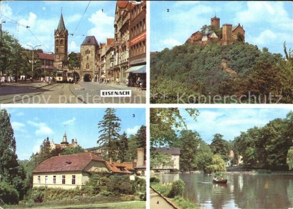 Eisenach Thueringen Nikolaitor Wartburg Karthausgarten Prin