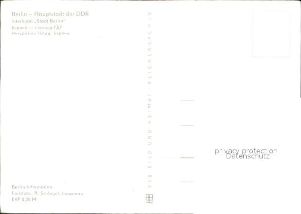 Berlin Interhotel Stadt Berlin – Bild 2