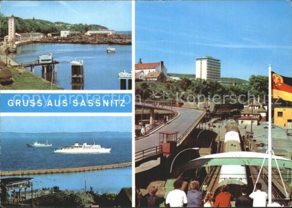 Sassnitz Ostseebad Ruegen Fährschiff Fischereihafen