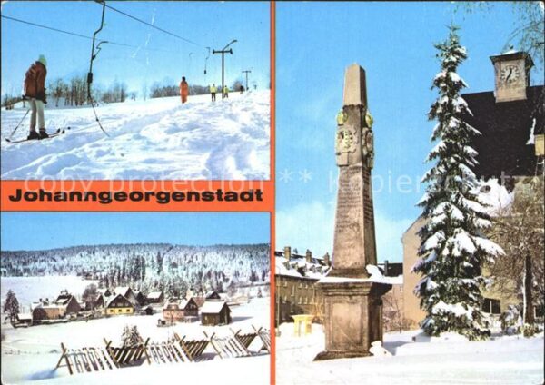 Johanngeorgenstadt Schlepplift Steinbach Postsäule