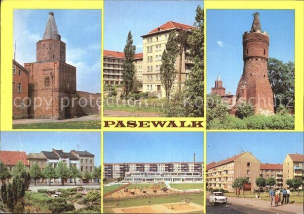 Pasewalk Mecklenburg Vorpommern Mühlentor Krankenhaus Mauerturm