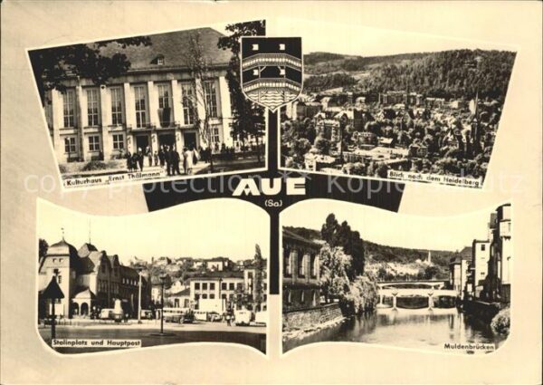 Aue Sachsen Heidelberg Muldenbrücke Stalinplatz Kul