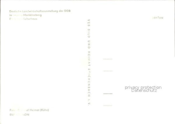 Markkleeberg Deutsche Landwirtschaftsausstellung Kul – Bild 2