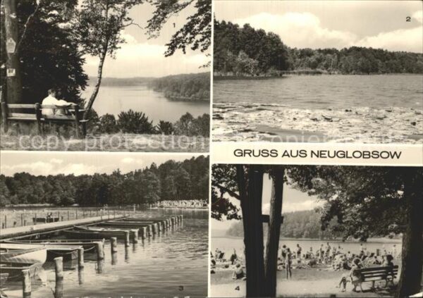 Neuglobsow Strand Seebrücke