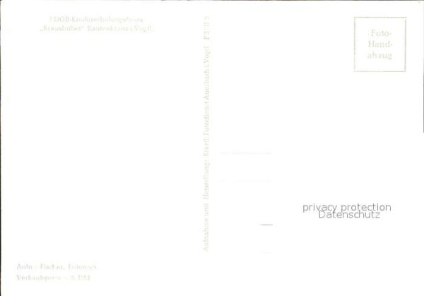 Rautenkranz Vogtland Kindererholungsheim Kraushübel – Bild 2