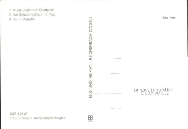 Reichenbach Vogtland Stadtpark Post Bahnhofstraße – Bild 2