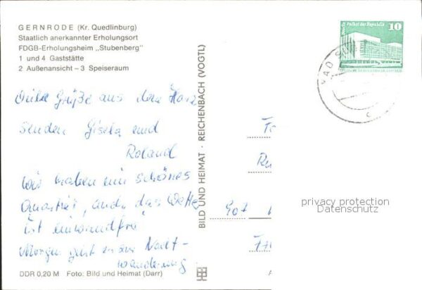 Gernrode Harz Erholungsheim Stubenberg – Bild 2