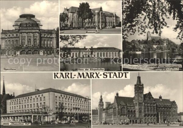 Karl-Marx-Stadt Operhaus Schloßteich Museum Haus der Kö