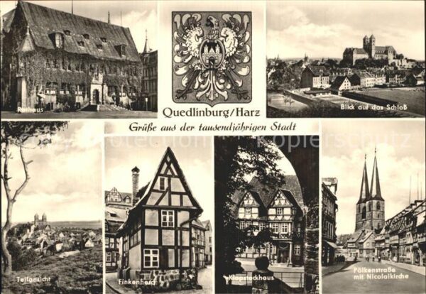 Quedlinburg Schloß Pölkenstrasse Finkenherd Rathaus